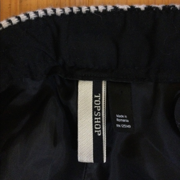 Wool Blend Fringe Houndstooth Plaid Pants - Picture 5 of 7